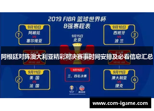 阿根廷对阵澳大利亚精彩对决赛事时间安排及必看信息汇总 阿根廷对阵澳大利亚精彩对决赛事时间安排及必看信息汇总